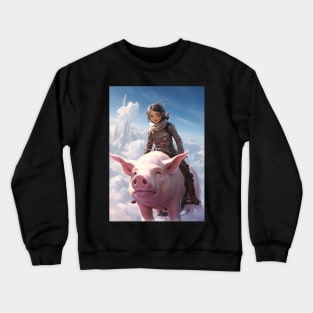 Pig rider Crewneck Sweatshirt